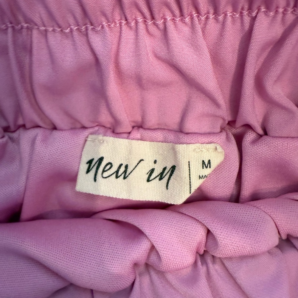 Pink Ruffled Dress by New In